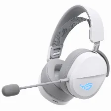 Audífonos Asus Rog Rog Pelta Diadema, Inalámbrico Y Alámbrico, Usb, Bluetooth, Blanco